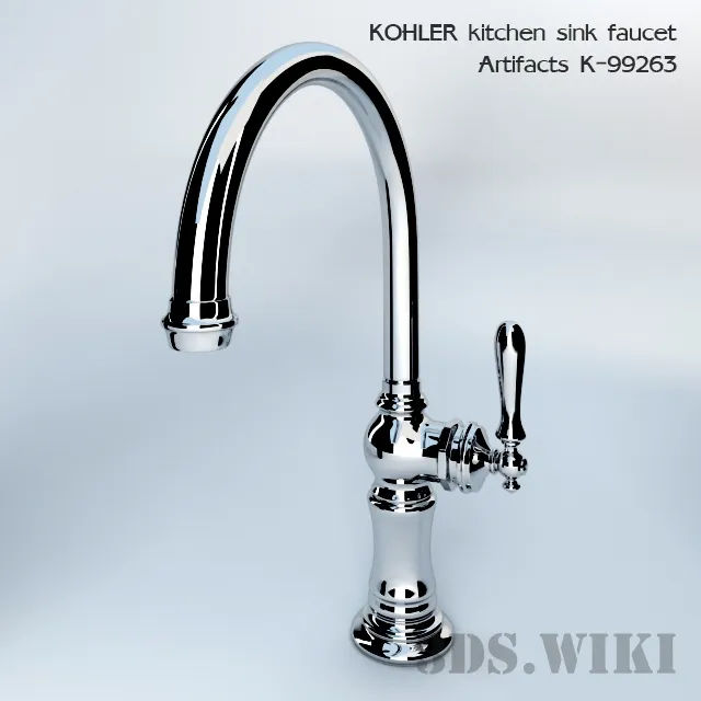 kitchen - KOHLER single-hole kitchen sink faucet Artifacts K-99263 3D Model