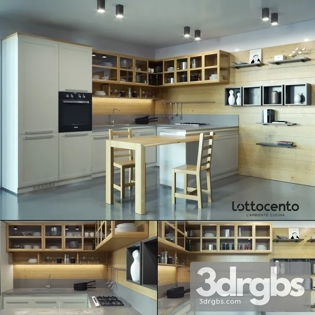 Kitchen L 39 Ottocento 3D Model Free