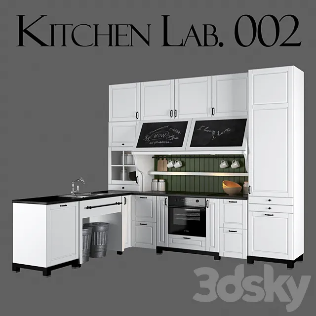 Kitchen Lab. 002 by WoodenHouse 3DModel