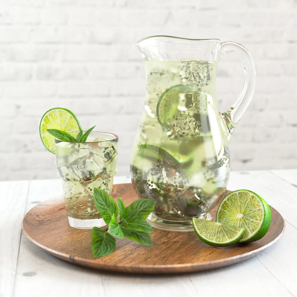 kitchen - Large pitcher of mojito 61 3D Model
