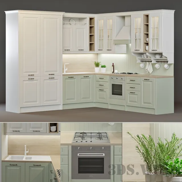 kitchen - Lauren's Kitchen Elegantly 3D Model