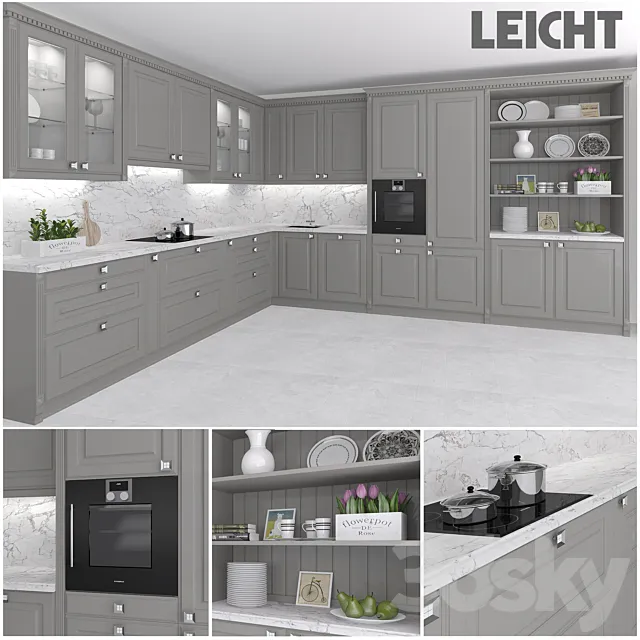 Kitchen leicht 3D Model