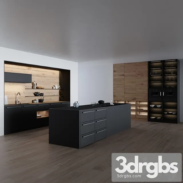 Kitchen leicht bondi-e valais 3D Model Free