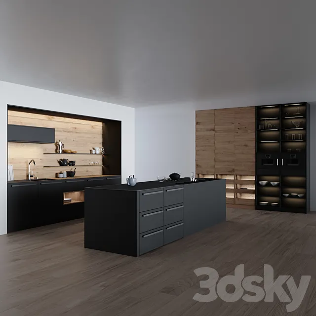 Kitchen LEICHT BONDI-E VALAIS 3D Model