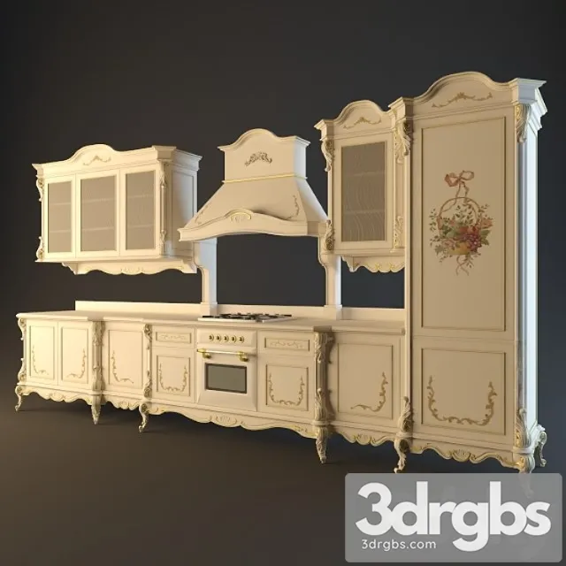 Kitchen listino baroccina 3D Model Free