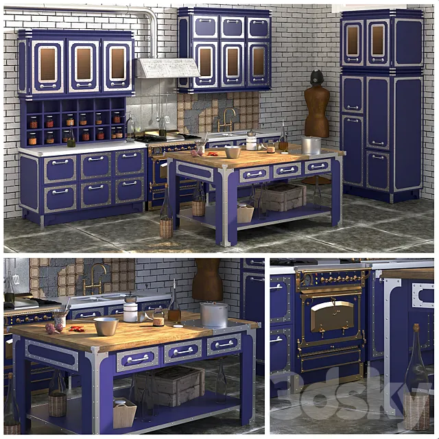 Kitchen "Liverpool" RODA 3D Model