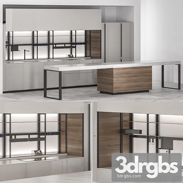 Kitchen logica celata 3D Model Free