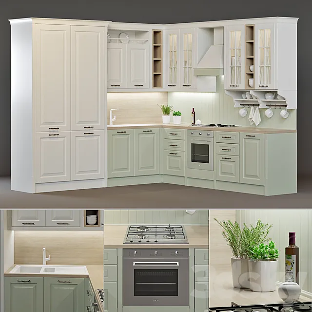 Kitchen Lorena Elegant 3DModel