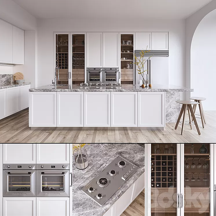Kitchen L'ORIGINE Aeterna (vray GGX corona PBR) 3D Model