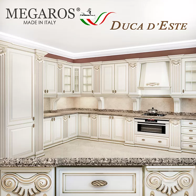 kitchen megaros. Model duca d'este 3D Model