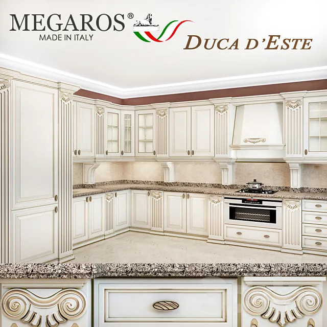 kitchen megaros. Model duca d'este 3DModel