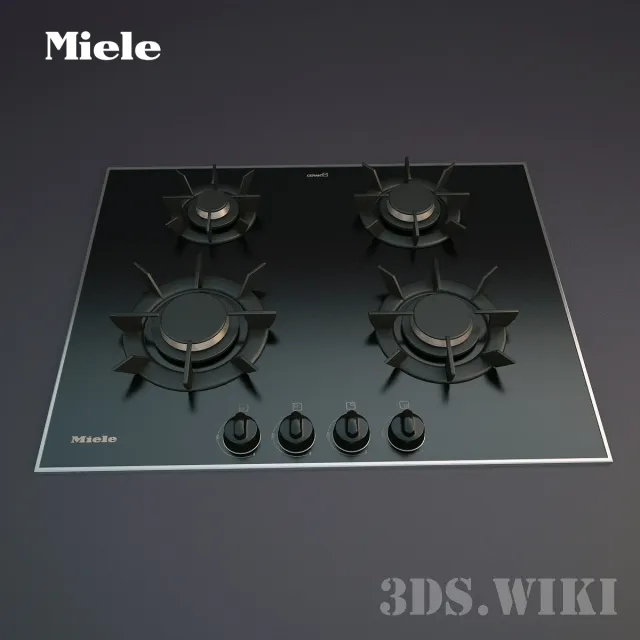 kitchen - Miele built-in gas hob 3D Model