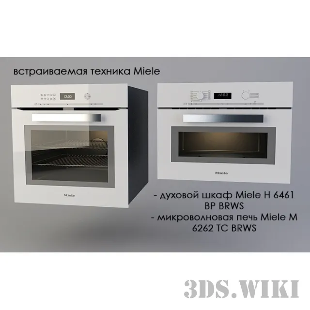 kitchen - Miele oven and microwave 3D Model