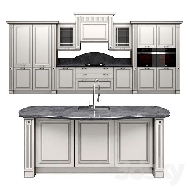 Kitchen MIRABEAU 3D Model