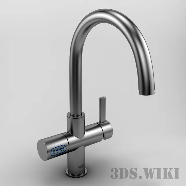 kitchen - Mixer Grohe Blue 3D Model