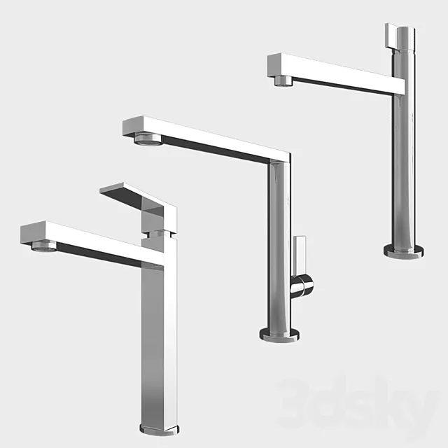 Kitchen mixers Smeg set 2 3D Model