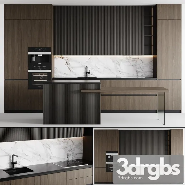 Kitchen Modern 007 3D Model Free