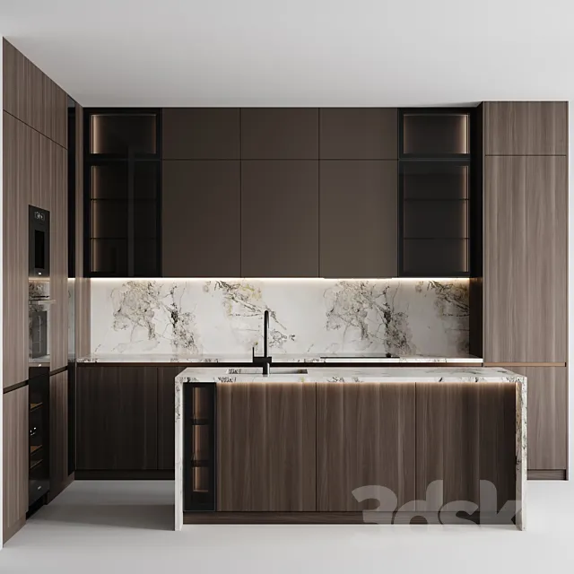 kitchen modern-037 3D Model