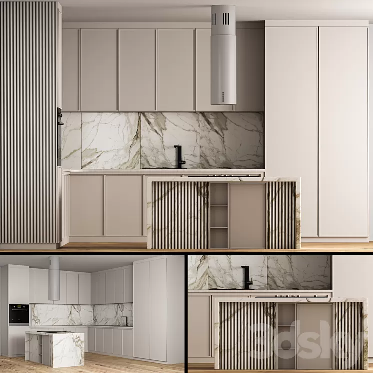 kitchen modern 04 3D Model Free