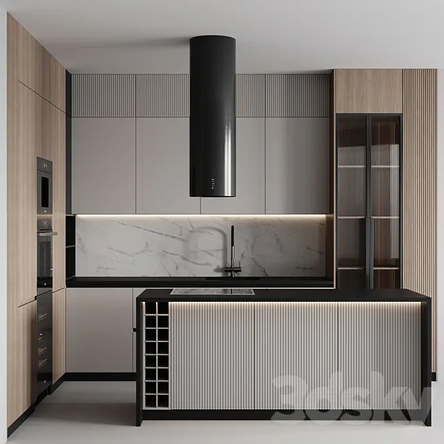 kitchen modern-042 3D Model