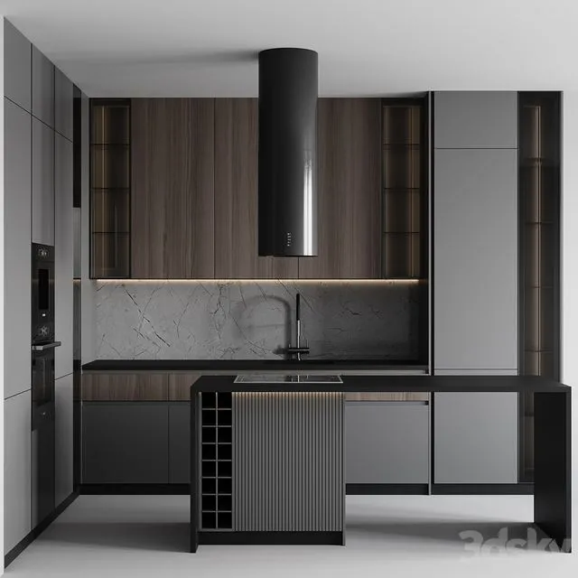kitchen modern-048 3D Model
