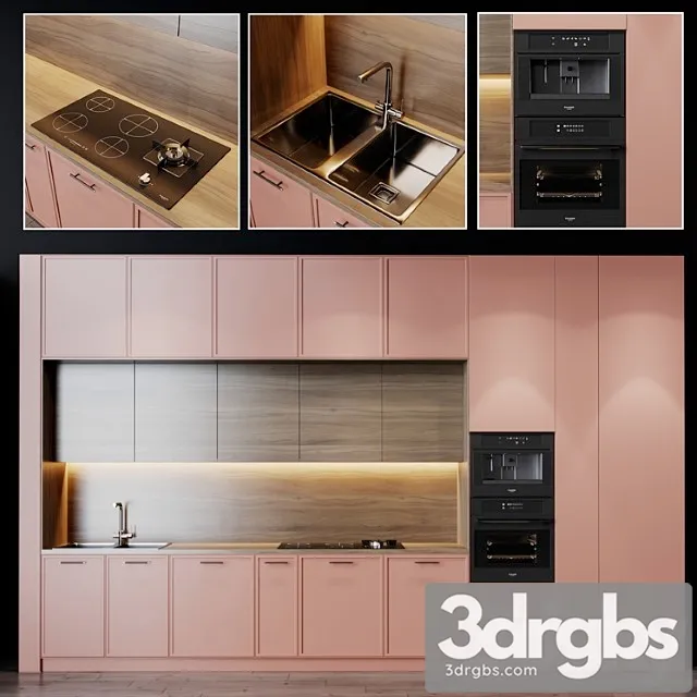 Kitchen modern 10 3D Model Free