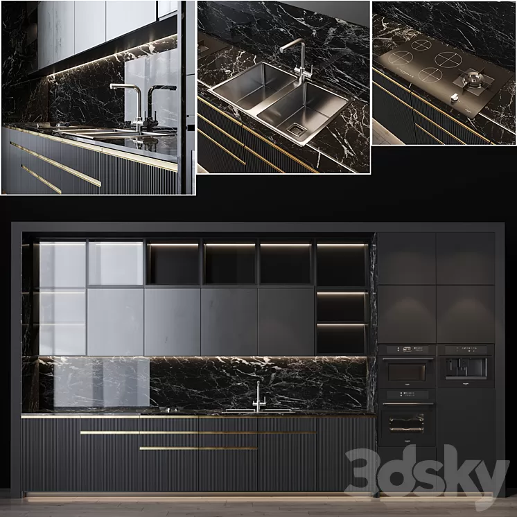 Kitchen Modern 11 3D Model