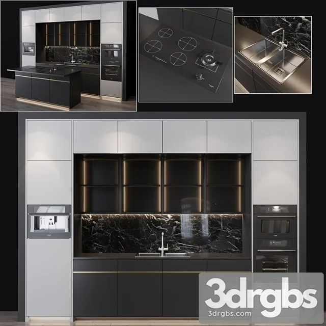 Kitchen modern 12 3D Model Free