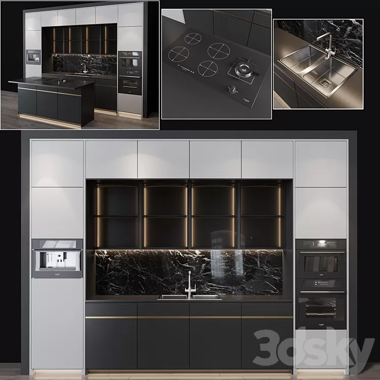 Kitchen modern 12 3D Model