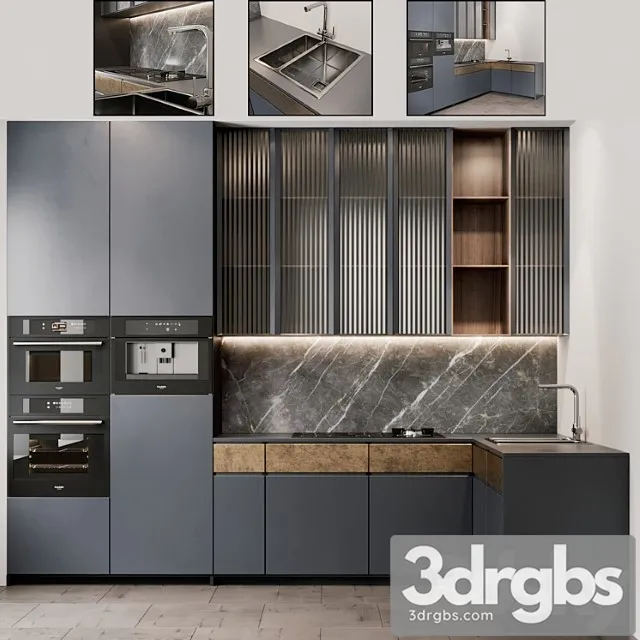 Kitchen modern 13 3D Model Download