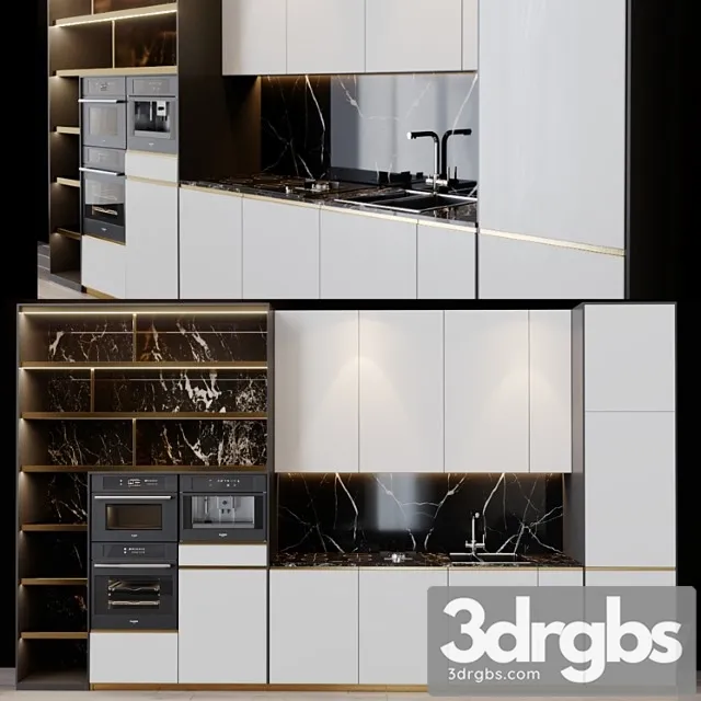 Kitchen modern 16 3D Model Free