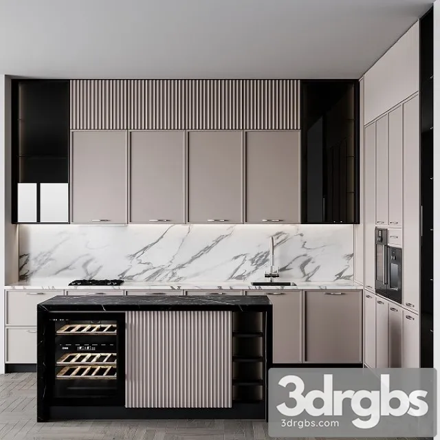 Kitchen Modern 167 3D Model Free