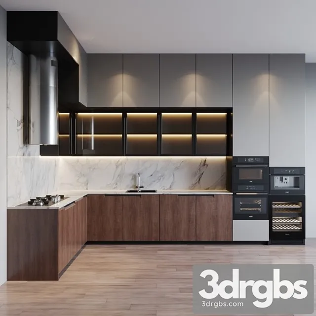 Kitchen modern 28 3D Model Free