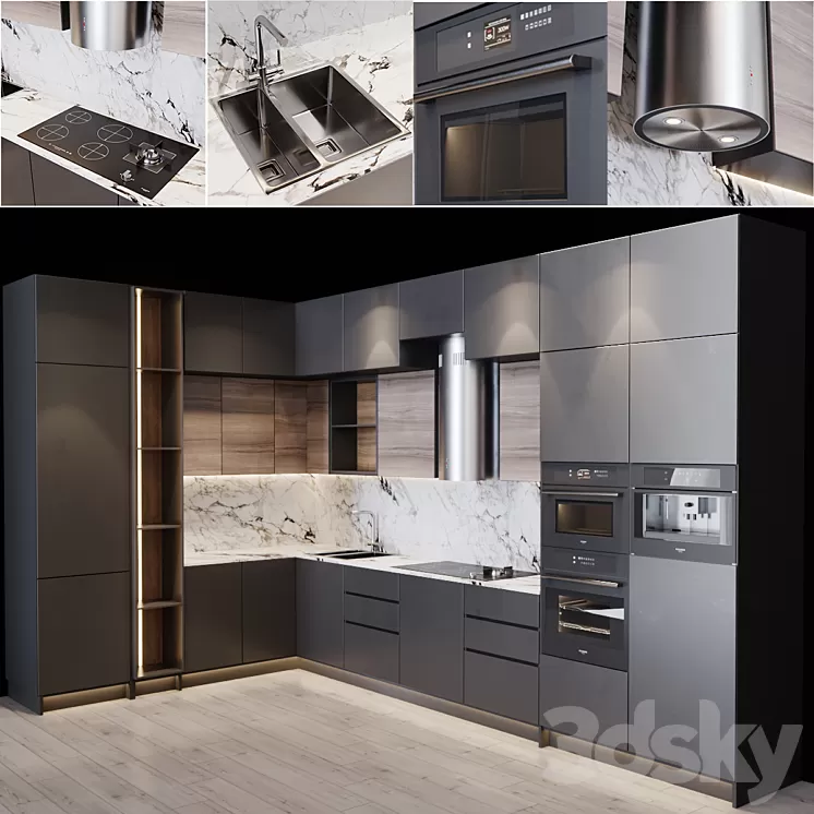 Kitchen Modern 4 3D Model