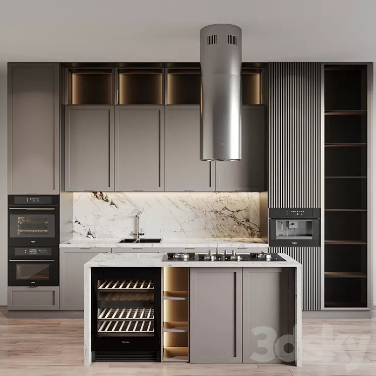 Kitchen modern 40 3D Model Free