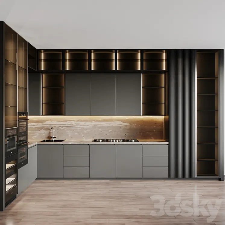 kitchen modern 43 3D Model Free
