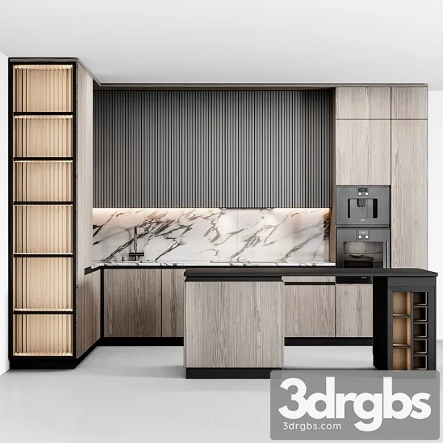 Kitchen modern 48 3D Model Free