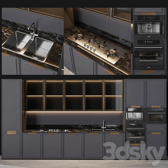 Kitchen Modern 6 3D Model