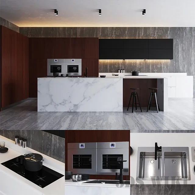 kitchen - Modern kitchen 3D Model