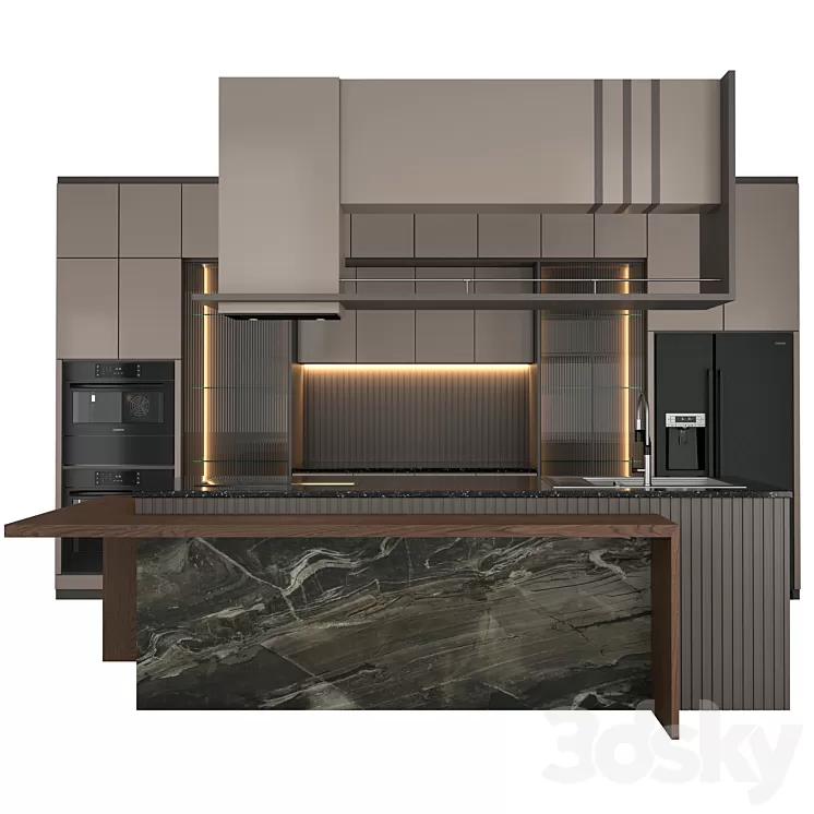 Kitchen modern style 2 3D Model