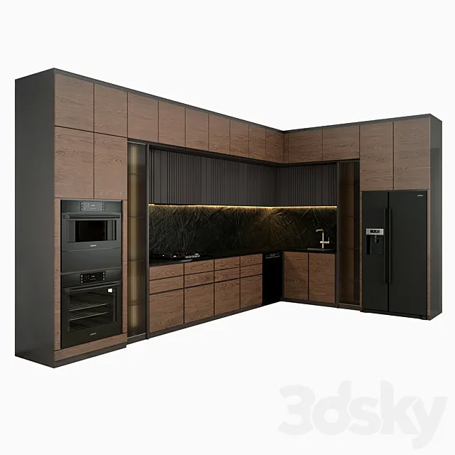 Kitchen modern style 3D Model