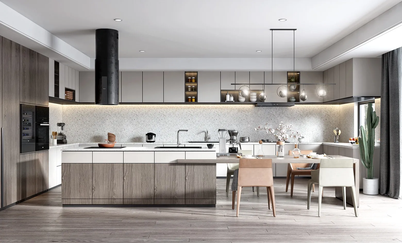 Kitchen - Modern Style 3D Scenes - Interior Design - 002