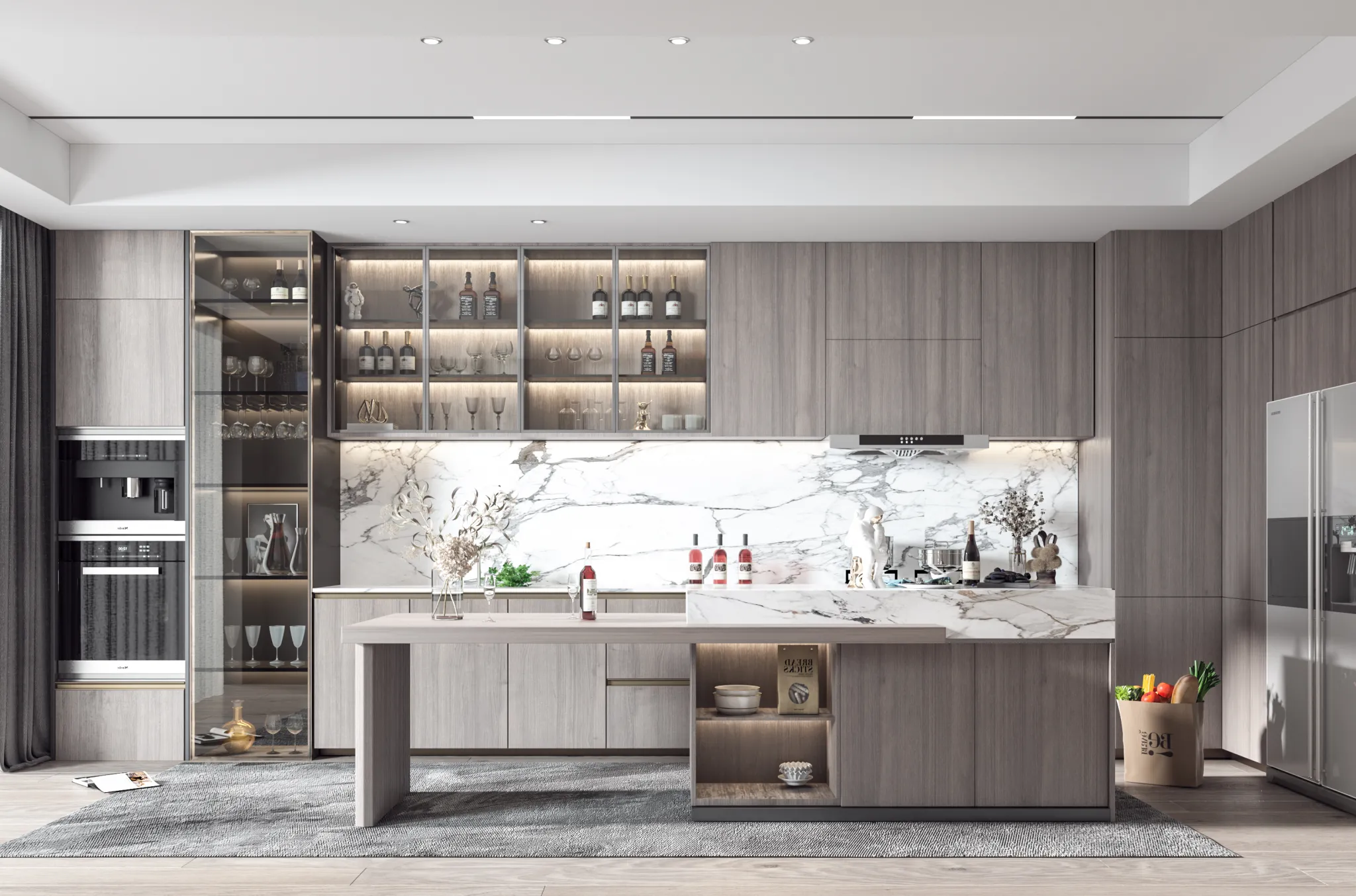 Kitchen - Modern Style 3D Scenes - Interior Design - 008