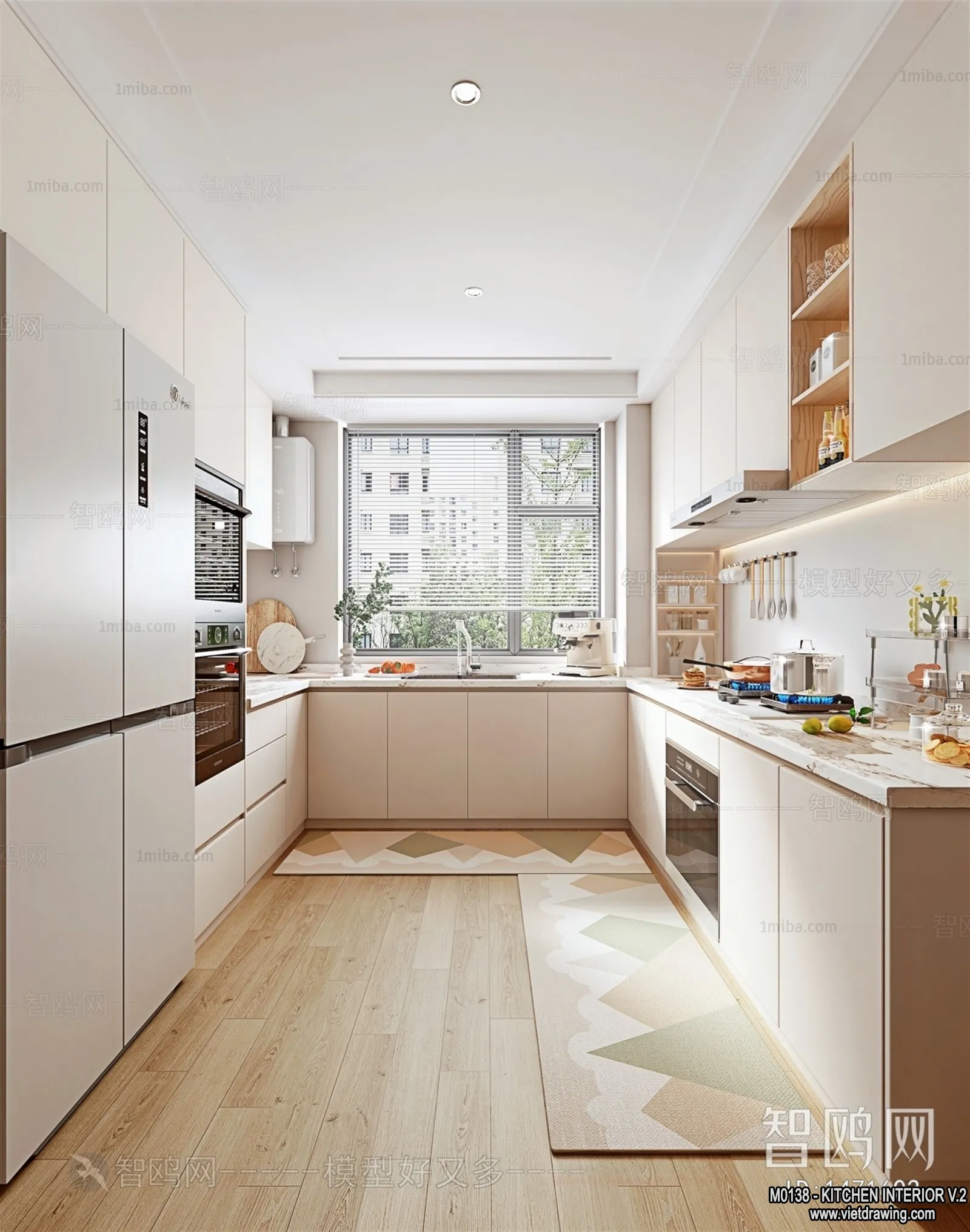 Kitchen - Modern Style Interior 3D Scenes - 044