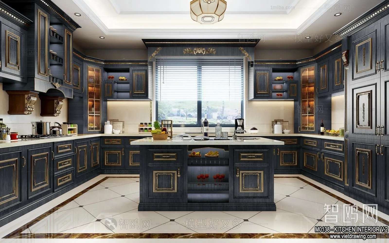 Kitchen - Modern Style Interior 3D Scenes - 058