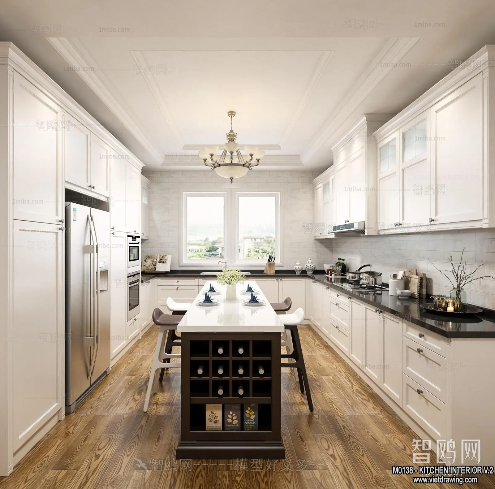 Kitchen - Modern Style Interior 3D Scenes - 064