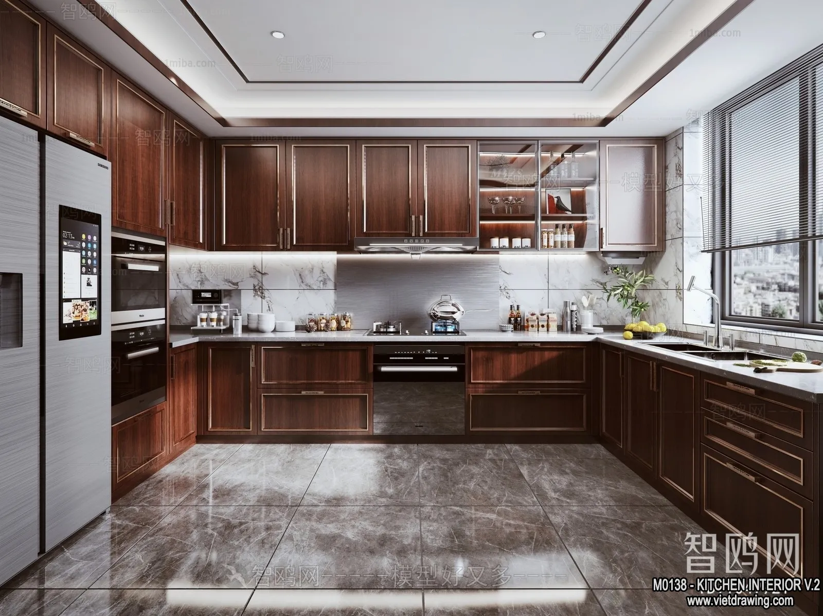 Kitchen - Modern Style Interior 3D Scenes - 101