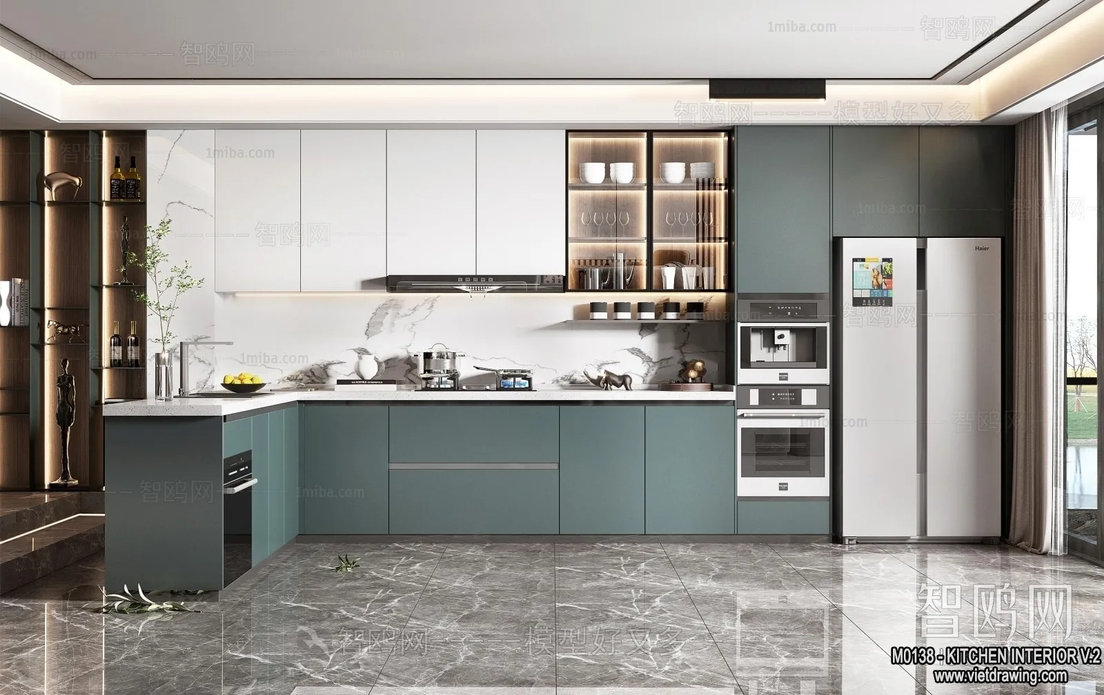 Kitchen - Modern Style Interior 3D Scenes - 103