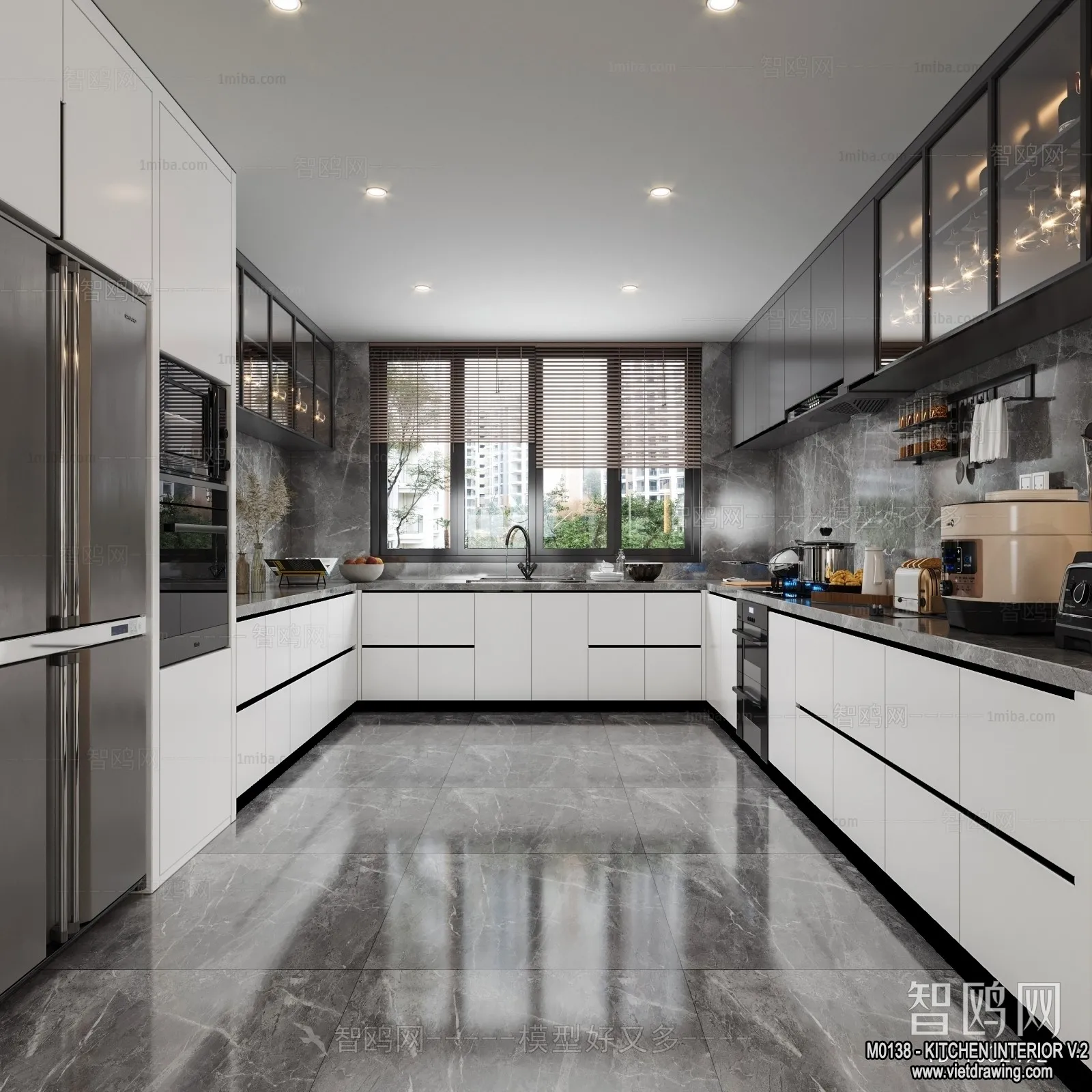 Kitchen - Modern Style Interior 3D Scenes - 105
