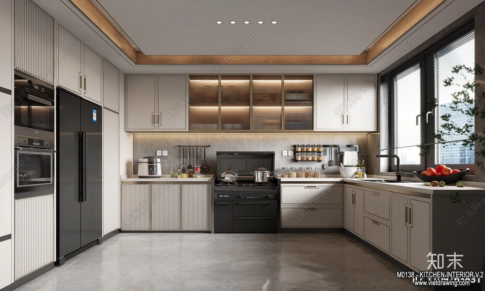 Kitchen - Modern Style Interior 3D Scenes - 107